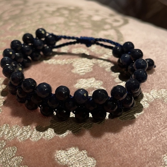 GENUINE Chalcedony Briolette Beaded Bracelet NWOTS - Picture 9 of 13